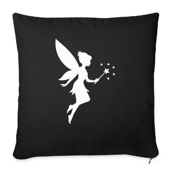 Elf Fairy - Sofa pillowcase 17,3'' x 17,3'' (45 x 45 cm) - black - Front
