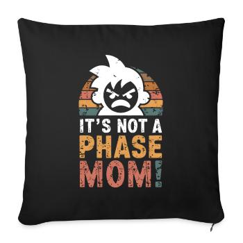 Ce n’est pas une phase maman ! Emo Goth Alternative - Housse de coussin décorative 45 x 45 cm - noir - Devant