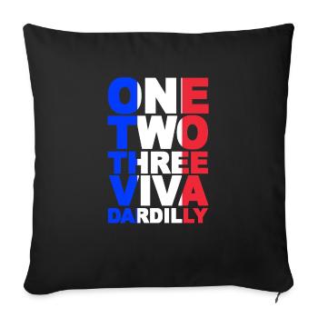ONE TWO THREE VIVA DARDILLY - Housse de coussin décorative 45 x 45 cm - noir - Devant