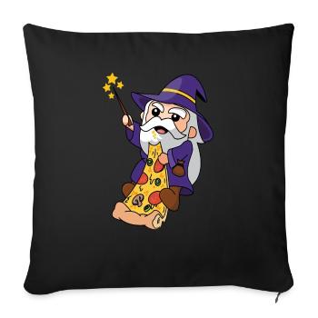 Pizza-Assistent - Sofakissenbezug 45 x 45 cm - Schwarz - Vorne