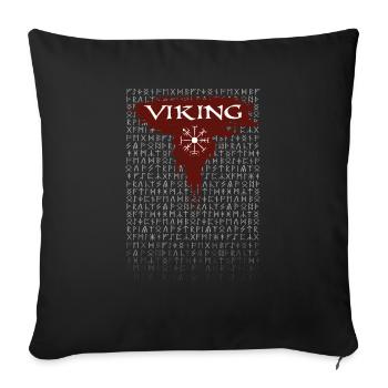 Viking - Sofa pillowcase 17,3'' x 17,3'' (45 x 45 cm) - black - Front