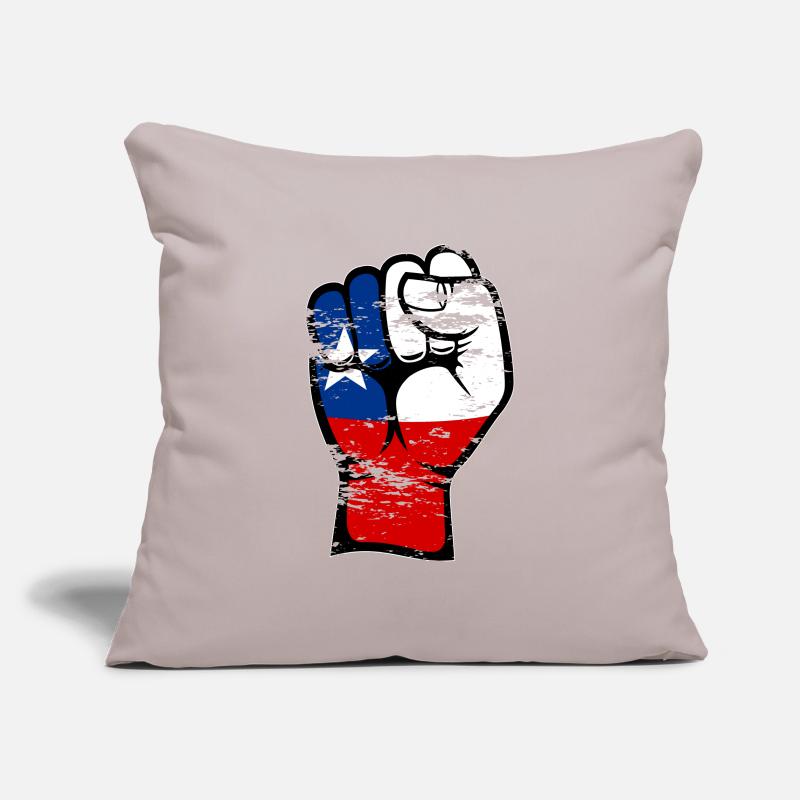 Chile Flagge Faust Hand Symbol used Sofakissenbezug 45 x 45 cm
