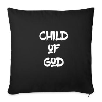 Enfant de dieu - Housse de coussin décorative 45 x 45 cm - noir - Devant