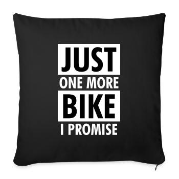 motorcycle - Sofa pillowcase 17,3'' x 17,3'' (45 x 45 cm) - black - Front