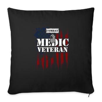 Combat Medic Veteran - Veteran - Sofakissenbezug 45 x 45 cm - Schwarz - Vorne