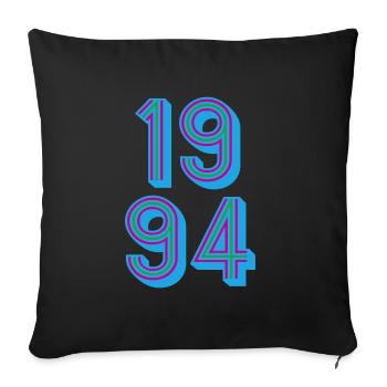 1994 Année de naissance | Couleurs changeantes - Housse de coussin décorative 45 x 45 cm - noir - Devant