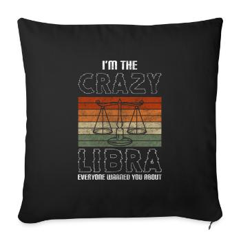 Horoscope Septembre Etoiles - Housse de coussin décorative 45 x 45 cm - noir - Devant