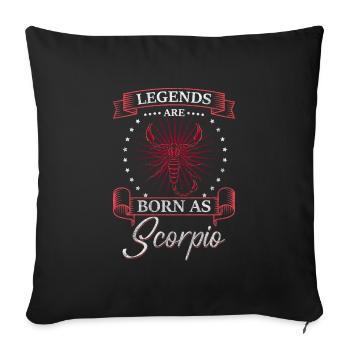Horoscope Constellation du Zodiaque Personnage - Housse de coussin décorative 45 x 45 cm - noir - Devant