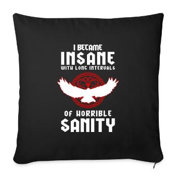 Mythology Soul Thor Valhalla - Sofa pillowcase 17,3'' x 17,3'' (45 x 45 cm) - black - Front