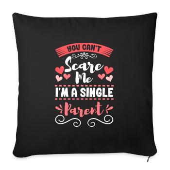 Parent, Child, Father's Day, Responsibility - Sofa pillowcase 17,3'' x 17,3'' (45 x 45 cm) - black - Front