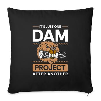 Animal Bober Animal Welfare Rodent - Sofa pillowcase 17,3'' x 17,3'' (45 x 45 cm) - black - Front