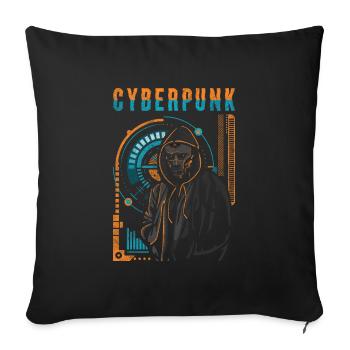 Cyborg Steampunk Tech - Sofa pillowcase 17,3'' x 17,3'' (45 x 45 cm) - black - Front