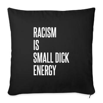 Racisme dit - Housse de coussin décorative 45 x 45 cm - noir - Devant