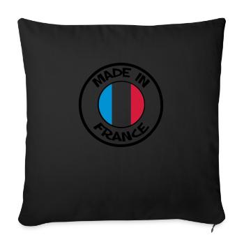 made in France - Housse de coussin décorative 45 x 45 cm - noir - Devant