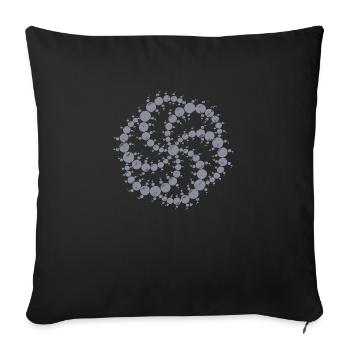 crop circle - Sofakissenbezug 45 x 45 cm - Schwarz - Vorne