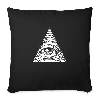 Eye of Providence - Sofa pillowcase 17,3'' x 17,3'' (45 x 45 cm) - black - Front