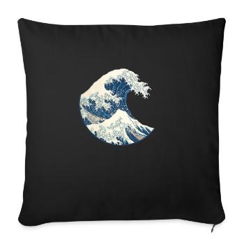 tsunami - Housse de coussin décorative 45 x 45 cm - noir - Devant
