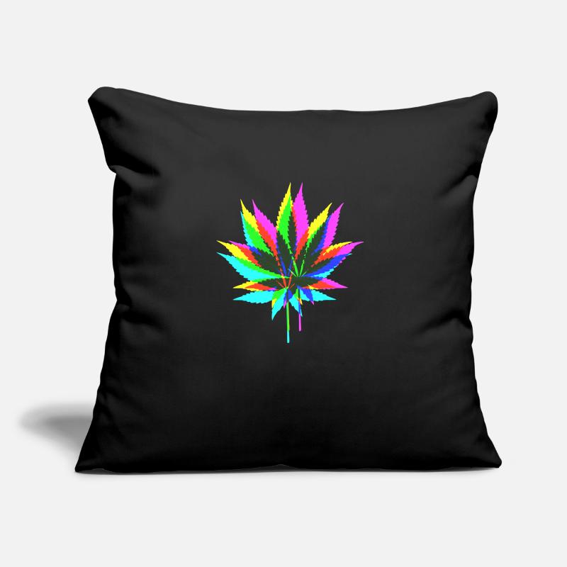 CHANVRE coloré Housse de coussin décorative 45 x 45 cm
