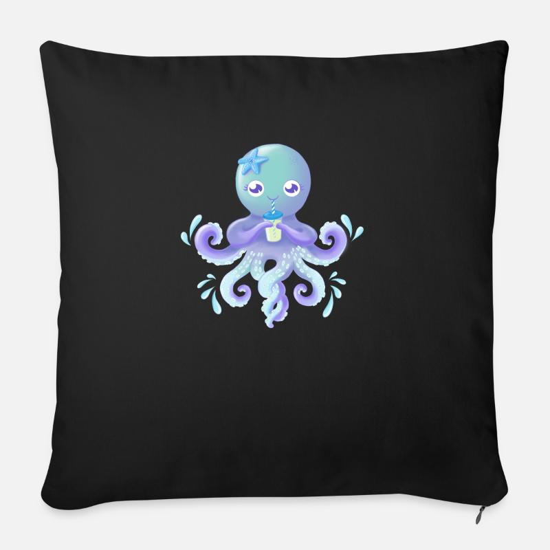 OctoCute edition 2018 - Sofakissenbezug 45 x 45 cm - Schwarz