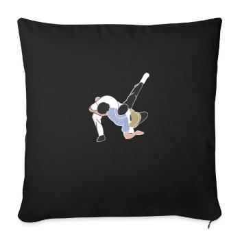 Schwinger Trick - Sofakissenbezug 45 x 45 cm - Schwarz - Vorne