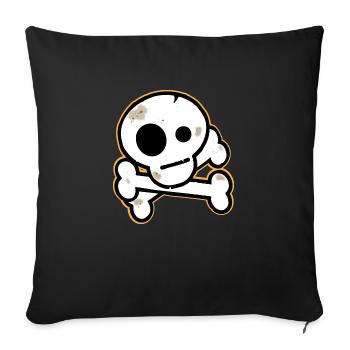 GaGaz pirate - Housse de coussin décorative 45 x 45 cm - noir - Devant