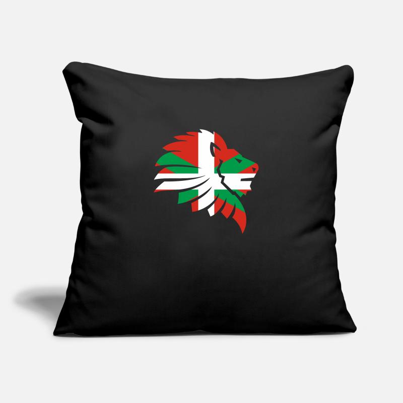 Drapeau Basque Navarre Cadeau Basque Basque Housse de coussin décorative 45 x 45 cm