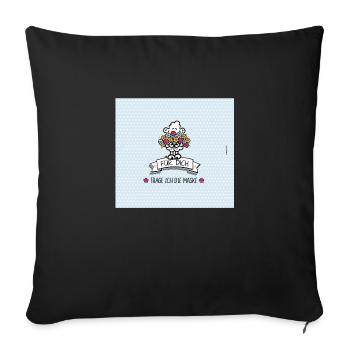 Sheepworld Für dich trage ich die Maske One Size - Sofakissenbezug 45 x 45 cm - Schwarz - Vorne