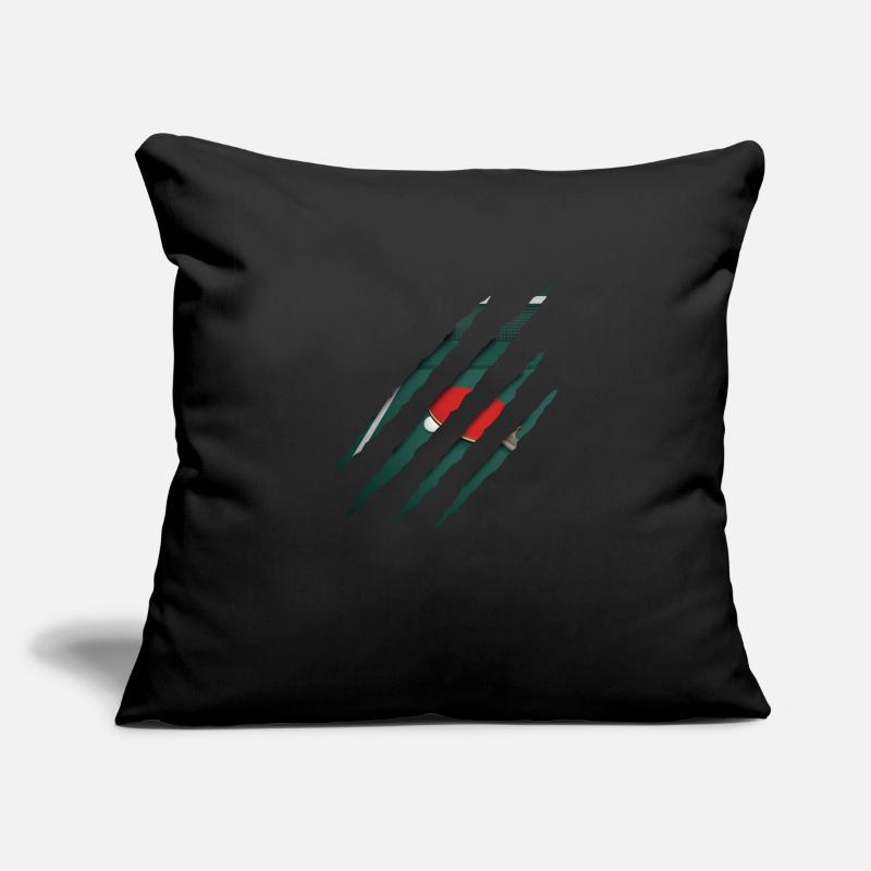 Ping-ping-lt Housse de coussin décorative 45 x 45 cm