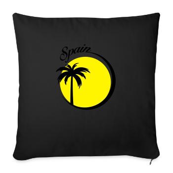 spain - Sofakissenbezug 45 x 45 cm - Schwarz - Vorne