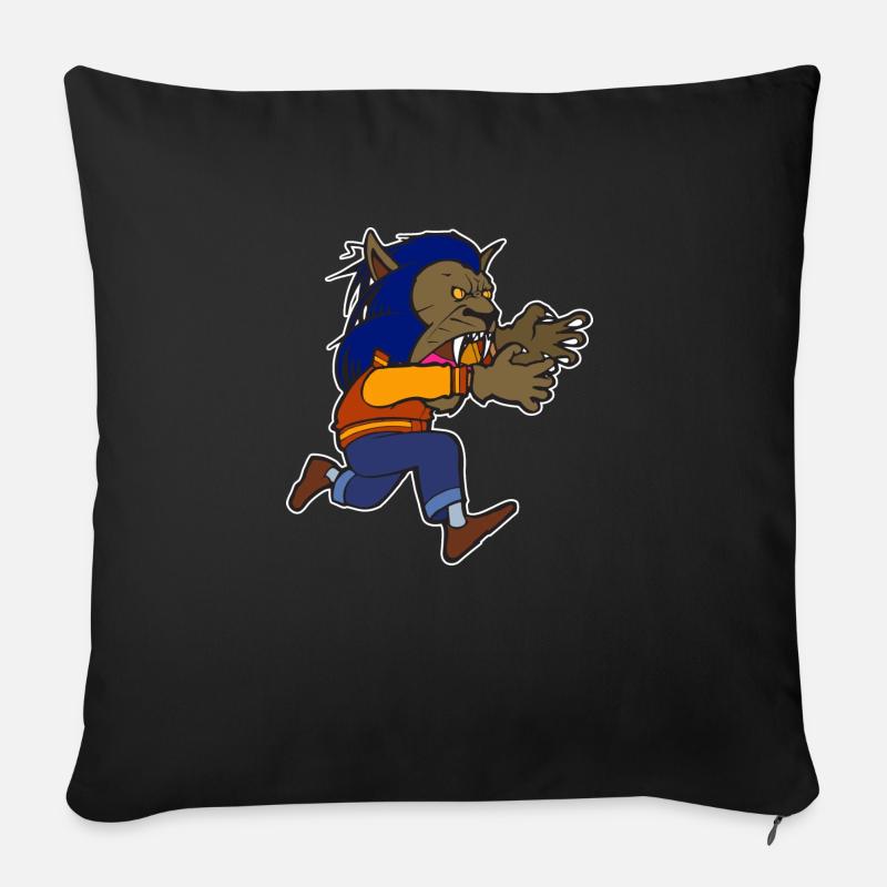 Michael Werewolf Halloween Thriller Night - Sofakissenbezug 45 x 45 cm - Schwarz