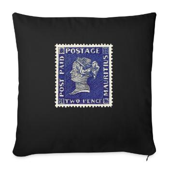 Ile Maurice Bleue - Housse de coussin décorative 45 x 45 cm - noir - Devant