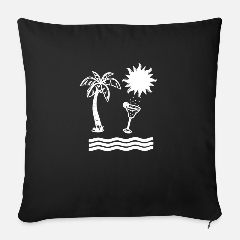 Holiday - Sofakissenbezug 45 x 45 cm - Schwarz