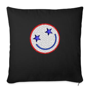 American Smile - Sofa pillowcase 17,3'' x 17,3'' (45 x 45 cm) - black - Front