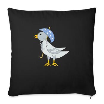 Gut behÃ¼tet - Sofakissenbezug 45 x 45 cm - Schwarz - Vorne
