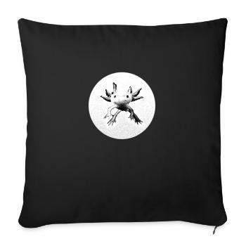 Axolotl - Housse de coussin décorative 45 x 45 cm - noir - Devant