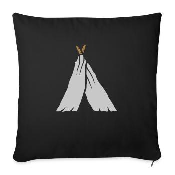 Adventure Hobby Tent Tent - Sofa pillowcase 17,3'' x 17,3'' (45 x 45 cm) - black - Front