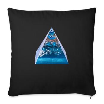 Schutzsymbol /Böses Blick-Schutz - Sofakissenbezug 45 x 45 cm - Schwarz - Vorne