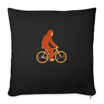 Bigfoot Cycling - Sofa pillowcase 17,3'' x 17,3'' (45 x 45 cm) - black - Front