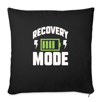 recovery mode Design for a person who look for - Sofakissenbezug 45 x 45 cm - Schwarz - Vorne