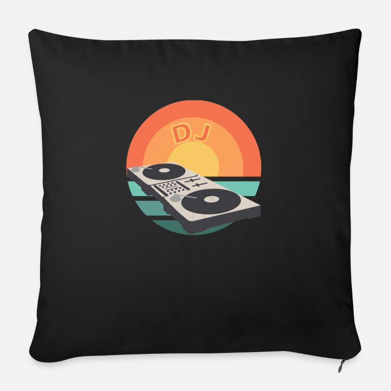 Mischpult SunSet DJ Mixer - Sofa pillowcase 17,3'' x 17,3'' (45 x 45 cm) - black