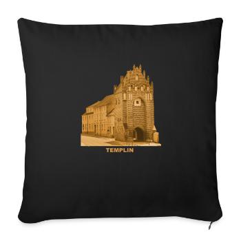 Templin Mühlentor Uckermark Brandenburg - Housse de coussin décorative 45 x 45 cm - noir - Devant