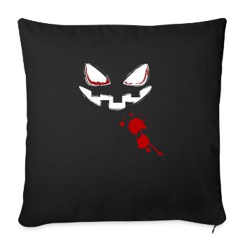 Pumpkin Face Halloween - Sofa pillowcase 17,3'' x 17,3'' (45 x 45 cm) - black - Front