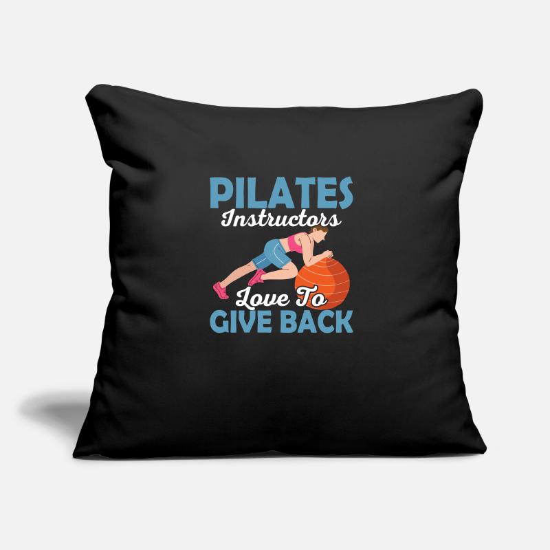 Les instructeurs de Pilates adorent redonner de l’exercice en forme Housse de coussin décorative 45 x 45 cm