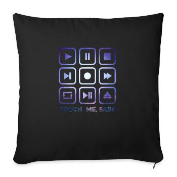 Touche-moi, bébé - Housse de coussin décorative 45 x 45 cm - noir - Devant