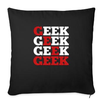 Geek - Sofakissenbezug 45 x 45 cm - Schwarz - Vorne