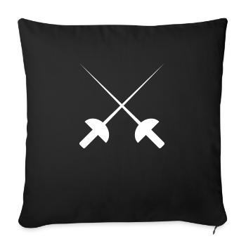 Fechten Kampfsport fencing - Sofakissenbezug 45 x 45 cm - Schwarz - Vorne
