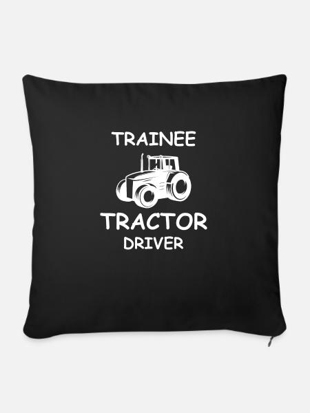Trainee Tractor Driver - Sofakissenbezug 45 x 45 cm - Schwarz