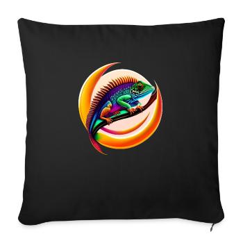 Chameleon - Sofa pillowcase 17,3'' x 17,3'' (45 x 45 cm) - black - Front