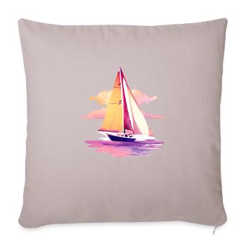 Sailing Sailing Sailing Sailing Sailboat - Sofa pillowcase 17,3'' x 17,3'' (45 x 45 cm) - light taupe - Front