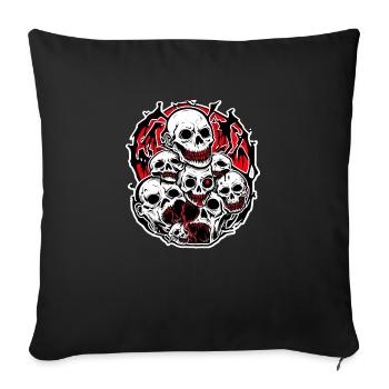 Cemetery of Horror - Sofa pillowcase 17,3'' x 17,3'' (45 x 45 cm) - black - Front